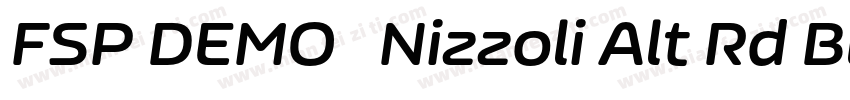 FSP DEMO   Nizzoli Alt Rd Black字体转换